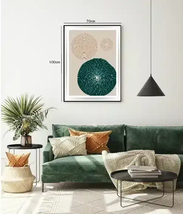 Organic Contour Rings Plakat