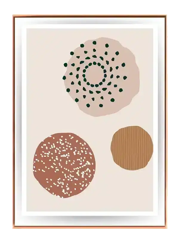 Organic Circle Patterns Plakat