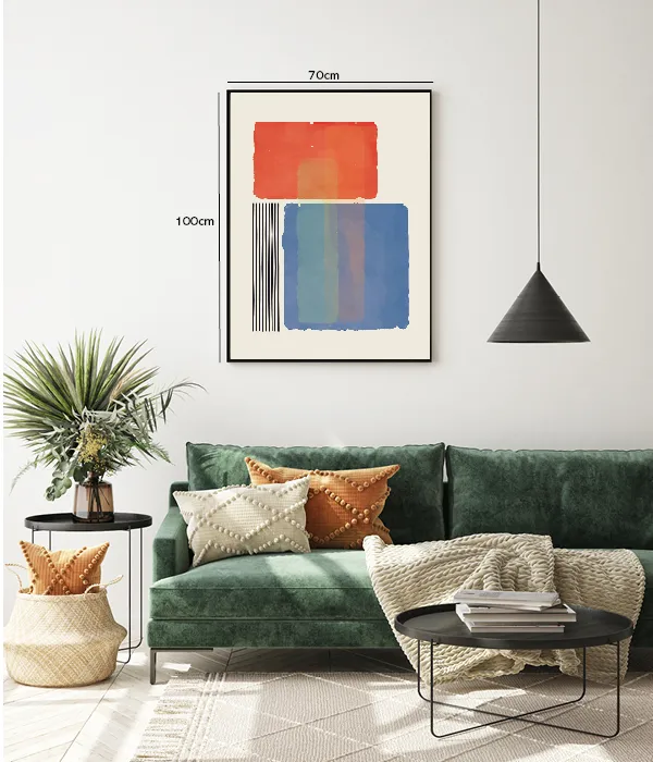 Color Block Harmony Plakat