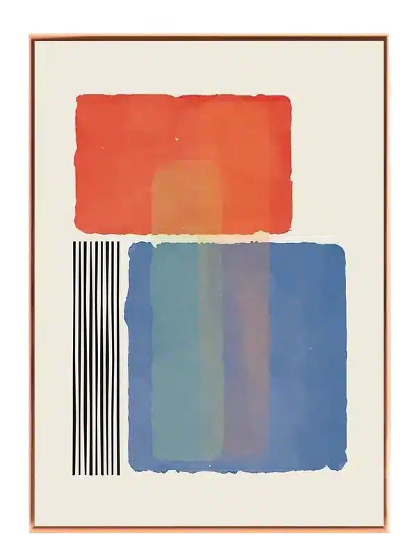 Color Block Harmony Plakat