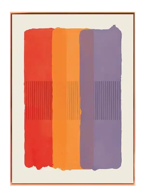 Layered Color Veins Plakat