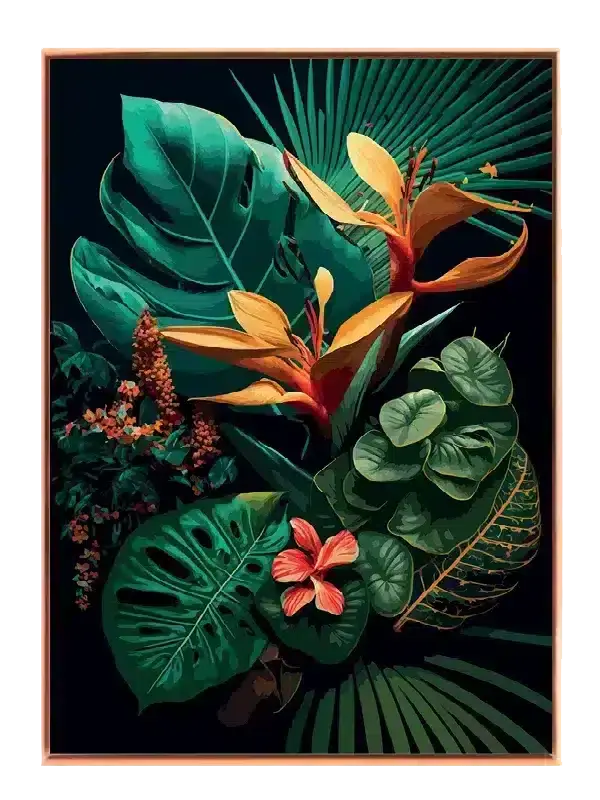 Tropical Bloom Layers Plakat