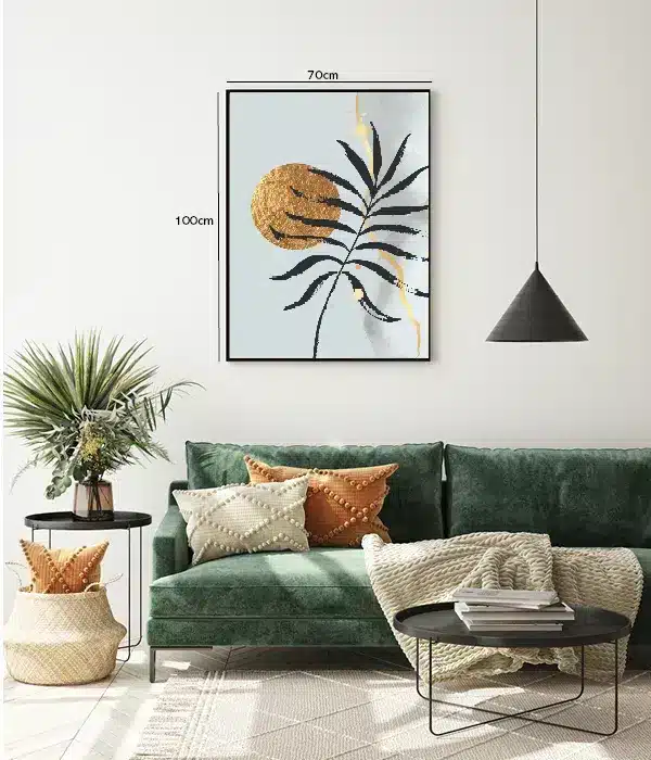 Golden Palm Silhouette Plakat