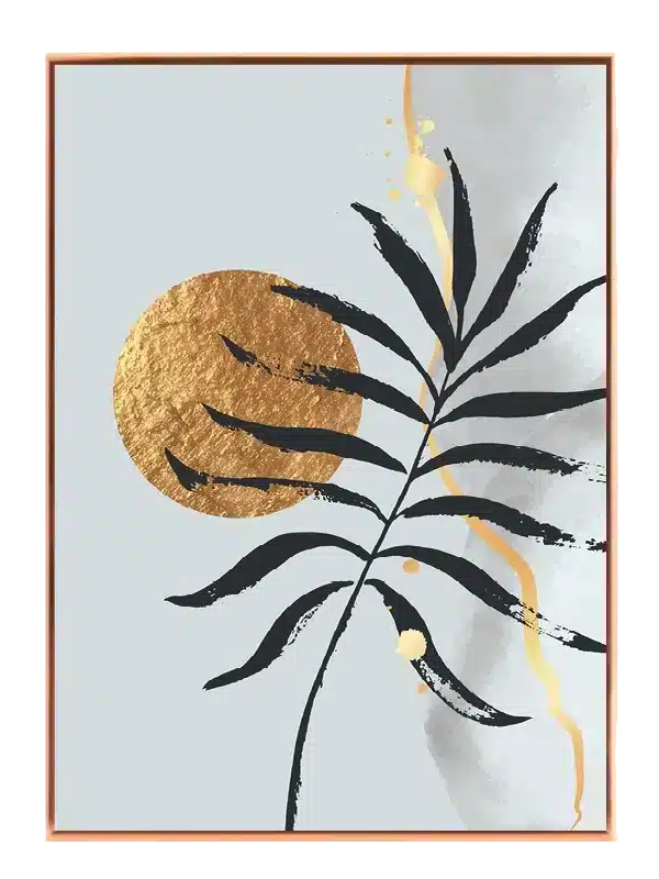 Golden Palm Silhouette Plakat