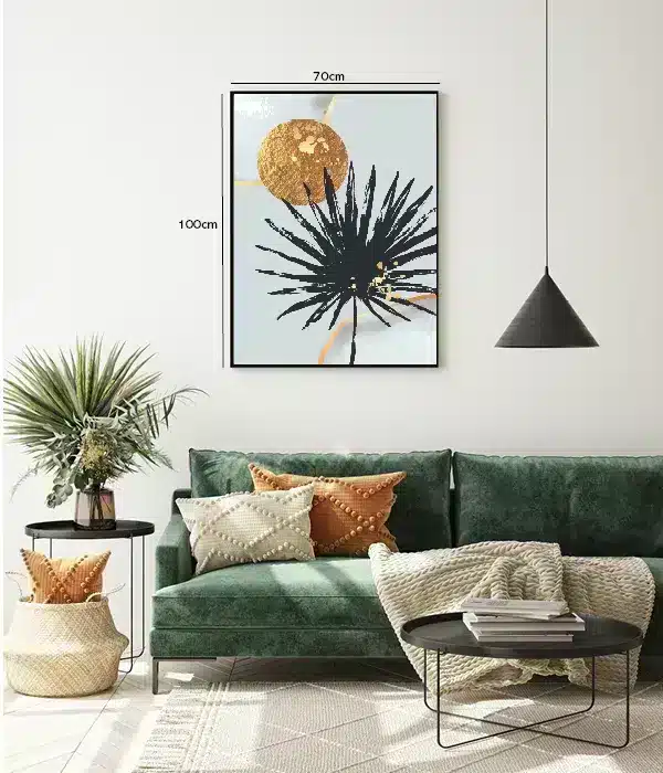 Golden Sunburst Bloom Plakat