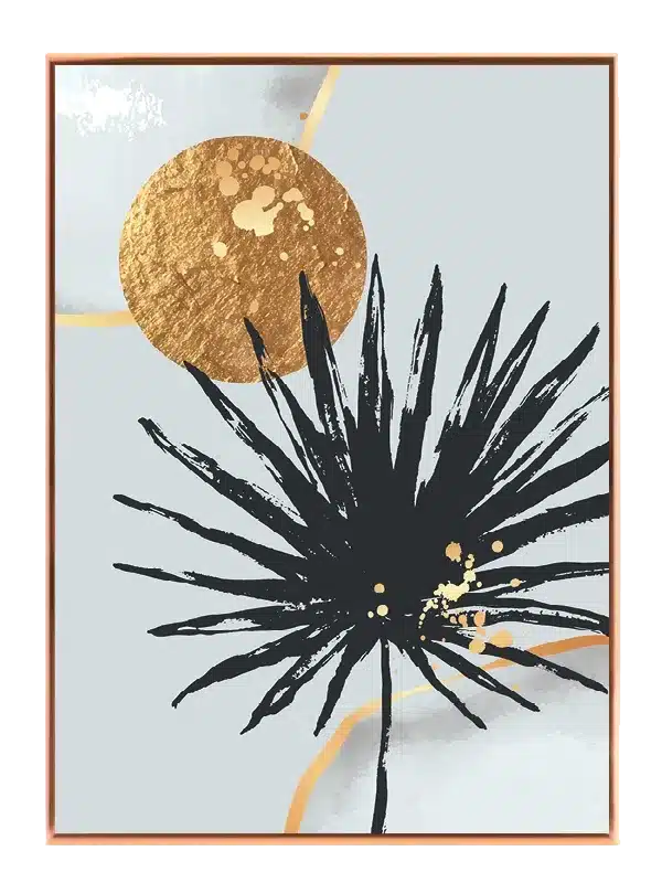 Golden Sunburst Bloom Plakat