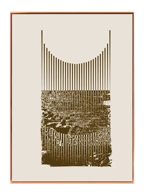 Distorted Vertical Lines Plakat