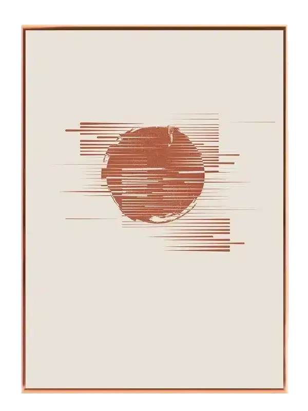 Fragmented Terra Circle Plakat
