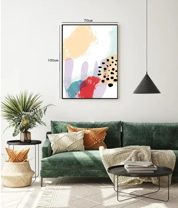 Vivid Brushstroke Harmony Plakat