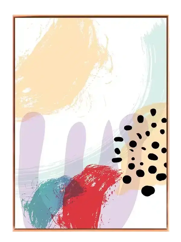 Vivid Brushstroke Harmony Plakat