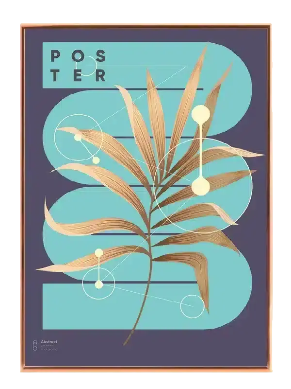 Palm Leaf Geometry Plakat