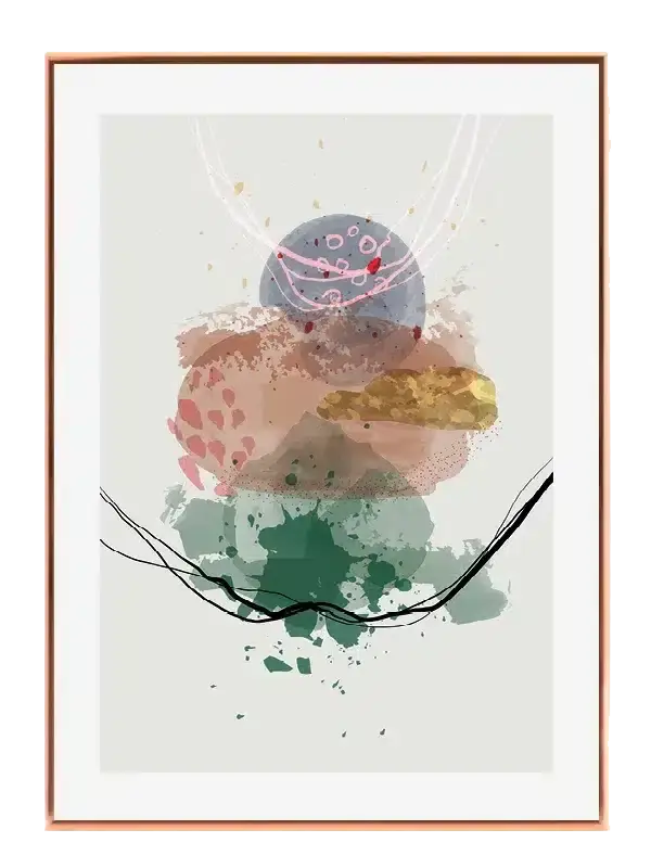 Orbiting Color Layers Plakat