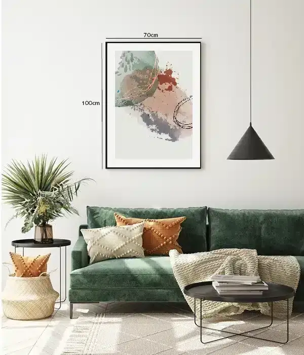 Earth Tones Contours Plakat