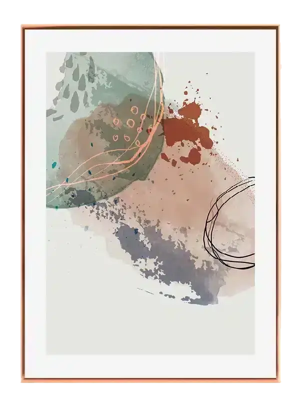 Earth Tones Contours Plakat