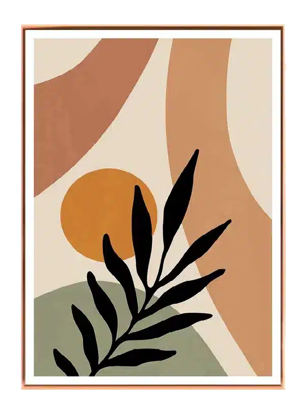 Shadow Leaf Silhouette Plakat