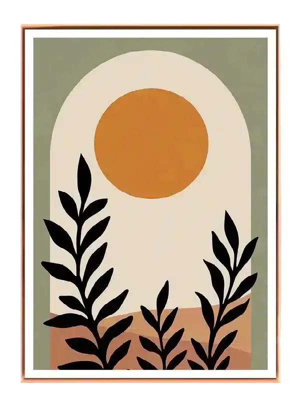 Sunlit Leaf Silhouettes Plakat