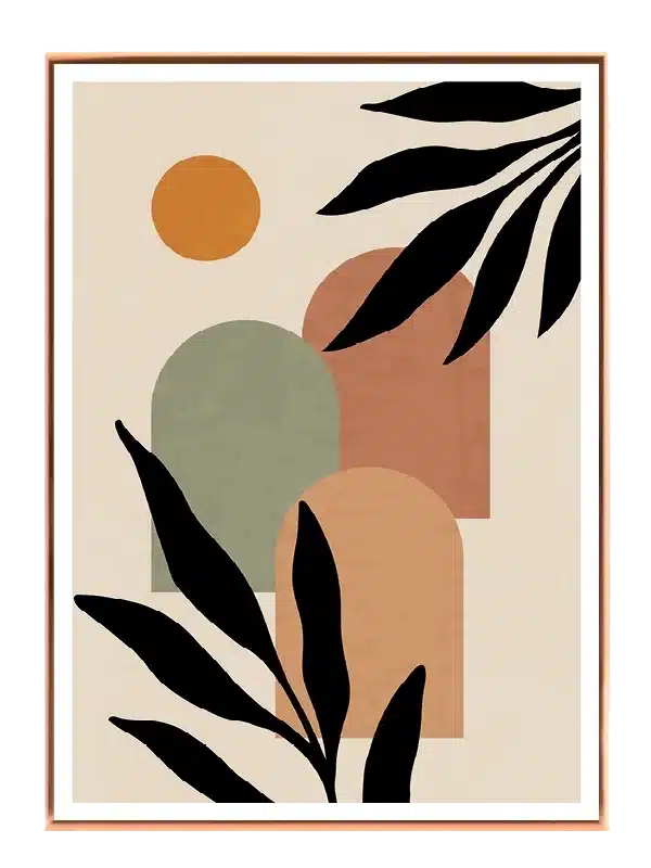 Arched Garden Silhouettes Plakat