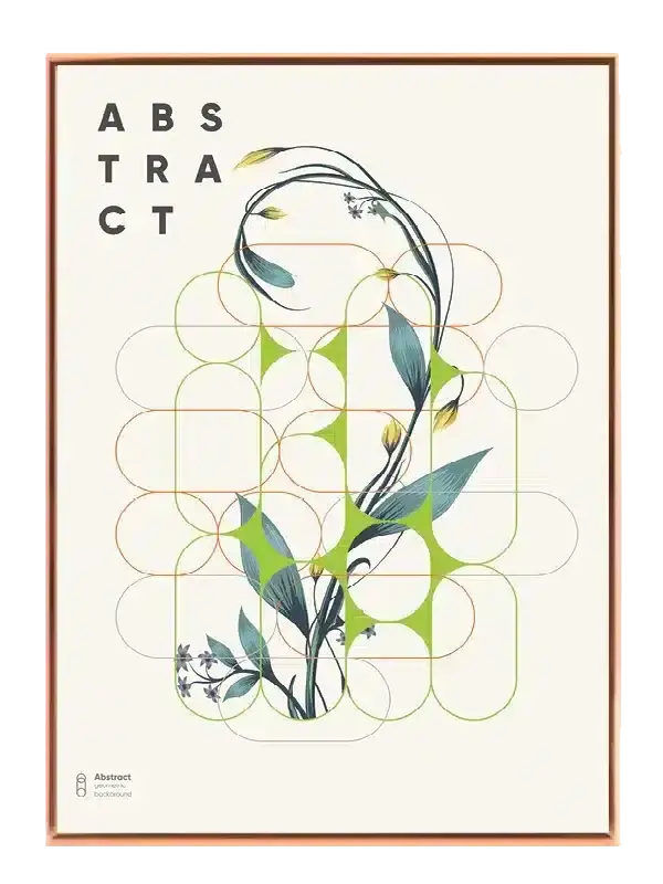 Blooming Contours Plakat