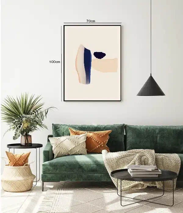 Serene Blue Layers Plakat