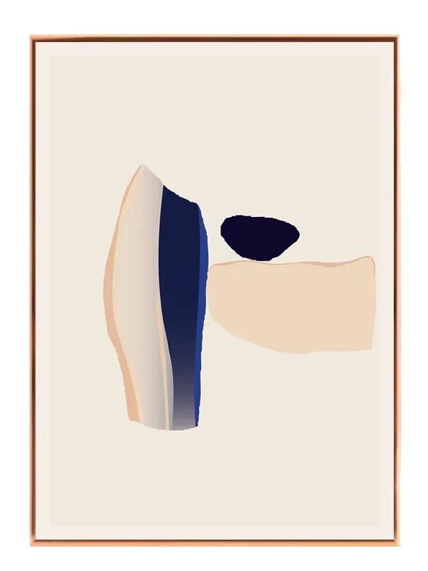 Serene Blue Layers Plakat
