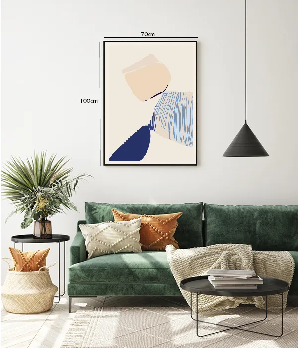 Cerulean Contour Layers Plakat