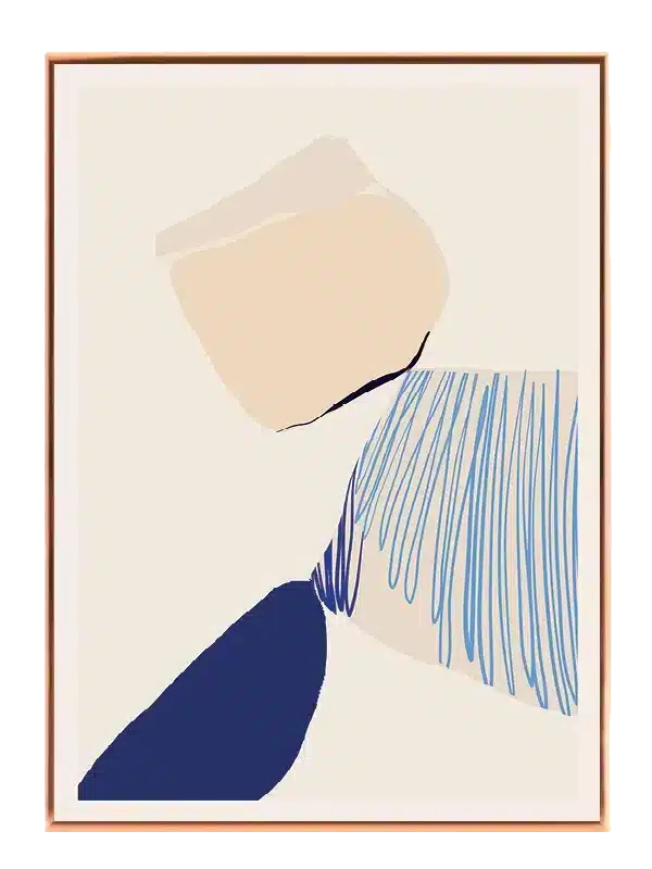 Cerulean Contour Layers Plakat