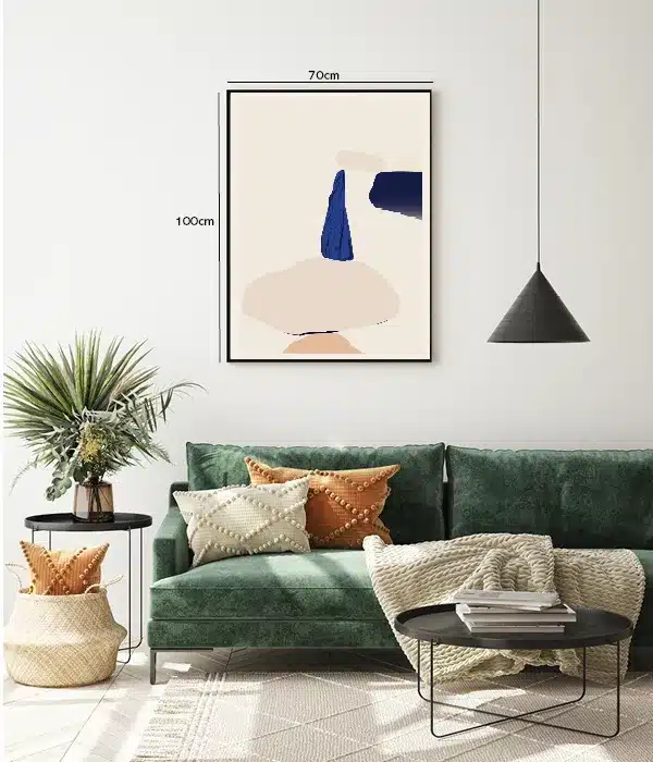 Blue Peak Silhouette Plakat