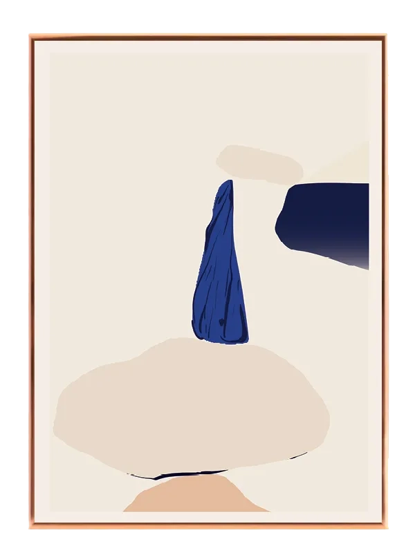 Blue Peak Silhouette Plakat