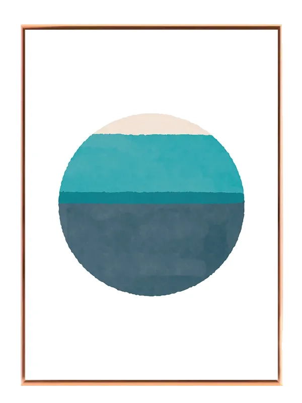 Layered Horizon Circle Plakat