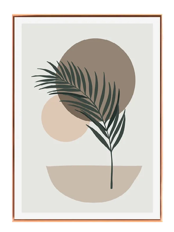 Palm Leaf Contours Plakat