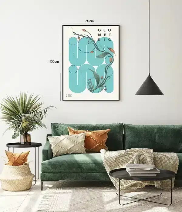 Botanical Geometry Flow Plakat