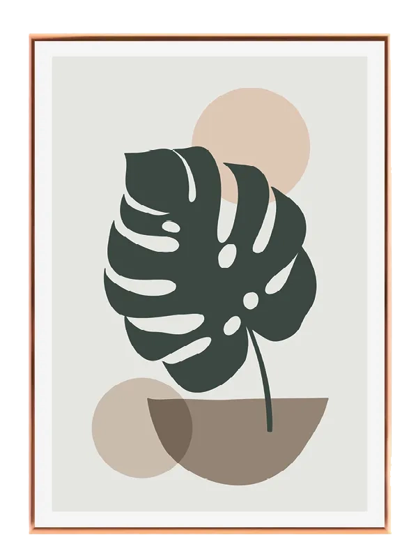 Monstera Silhouette Harmony Plakat