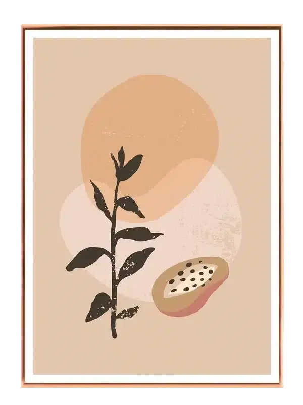 Tropical Seed Silhouette Plakat