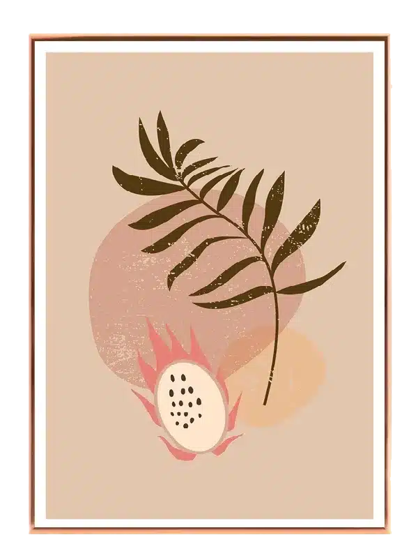 Tropical Bloom Contours Plakat