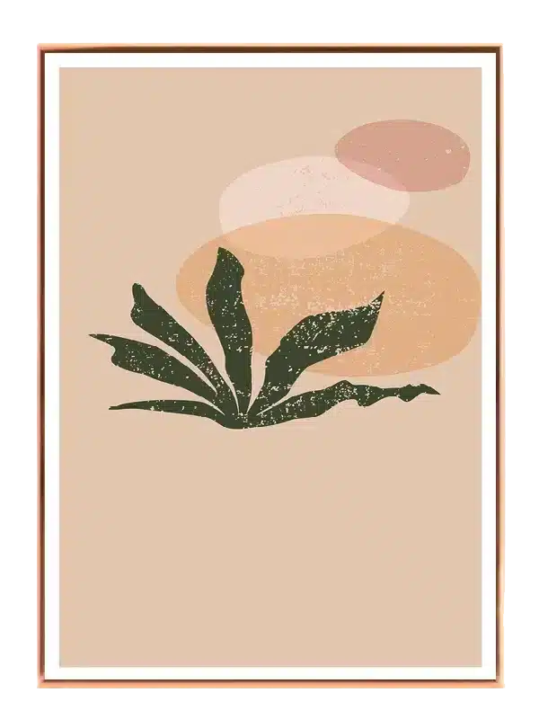 Olive Leaf Silhouette Plakat