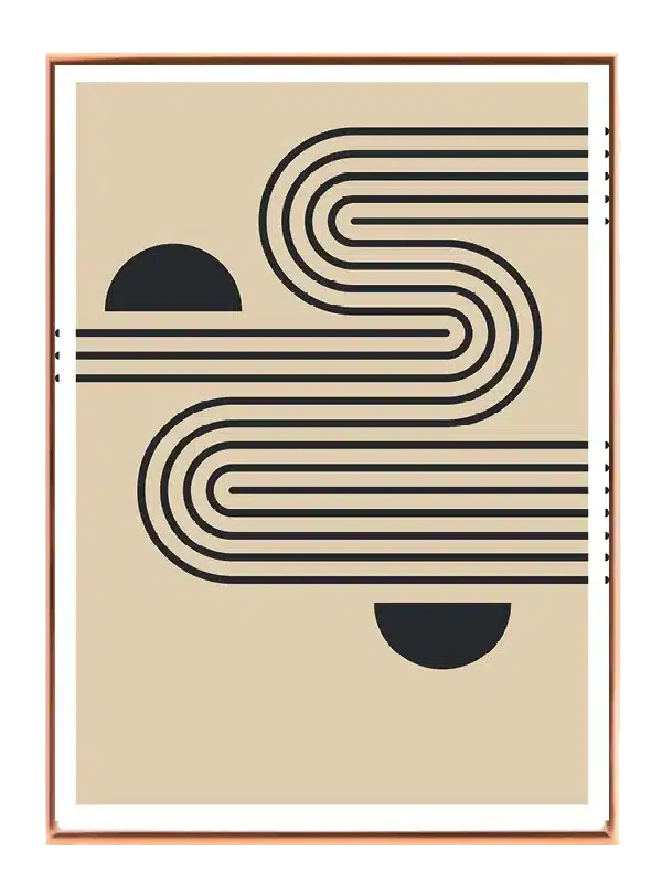 Curved Line Horizon Plakat