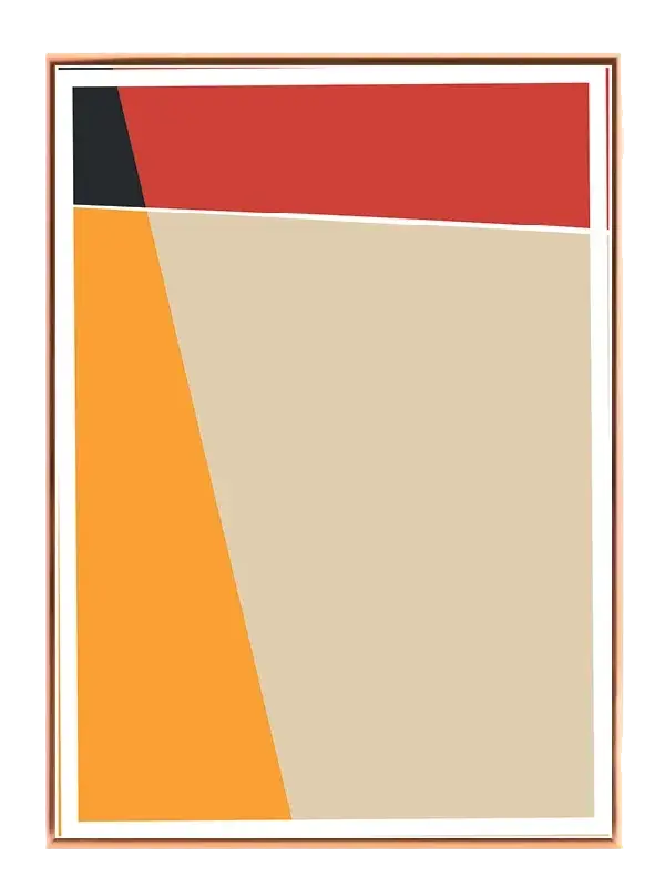 Angular Color Blocks Plakat