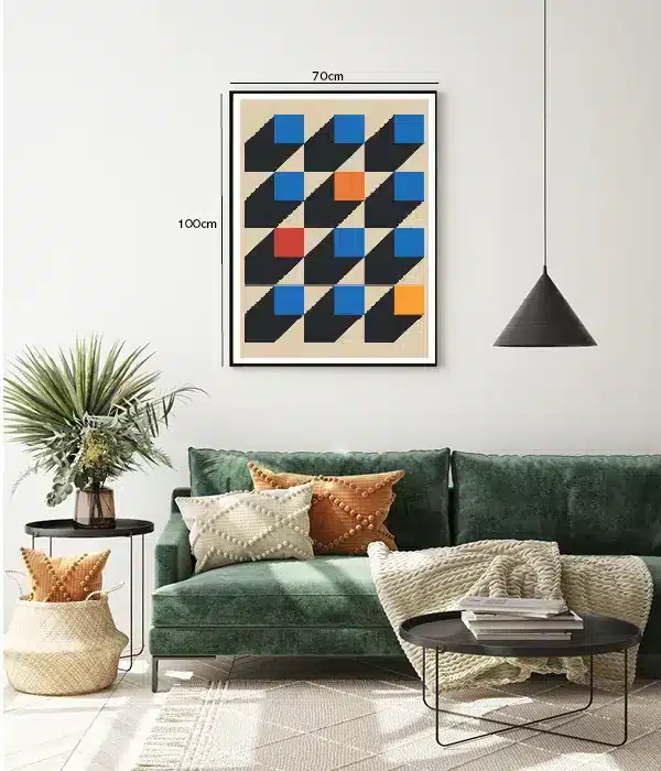 Shadowed Color Blocks Plakat