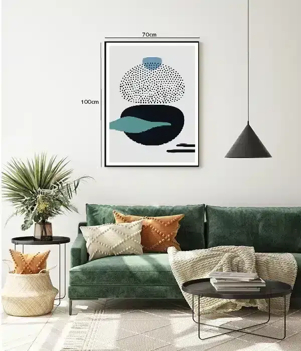 Layered Pebble Forms Plakat