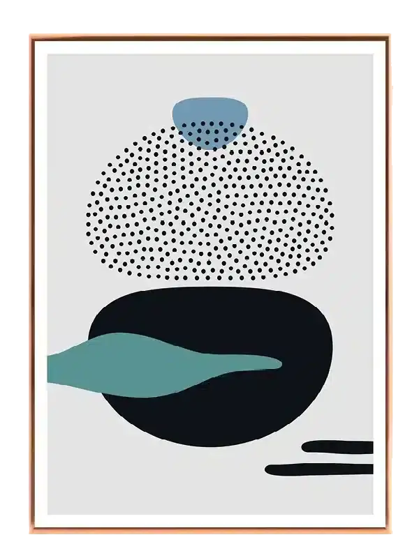 Layered Pebble Forms Plakat