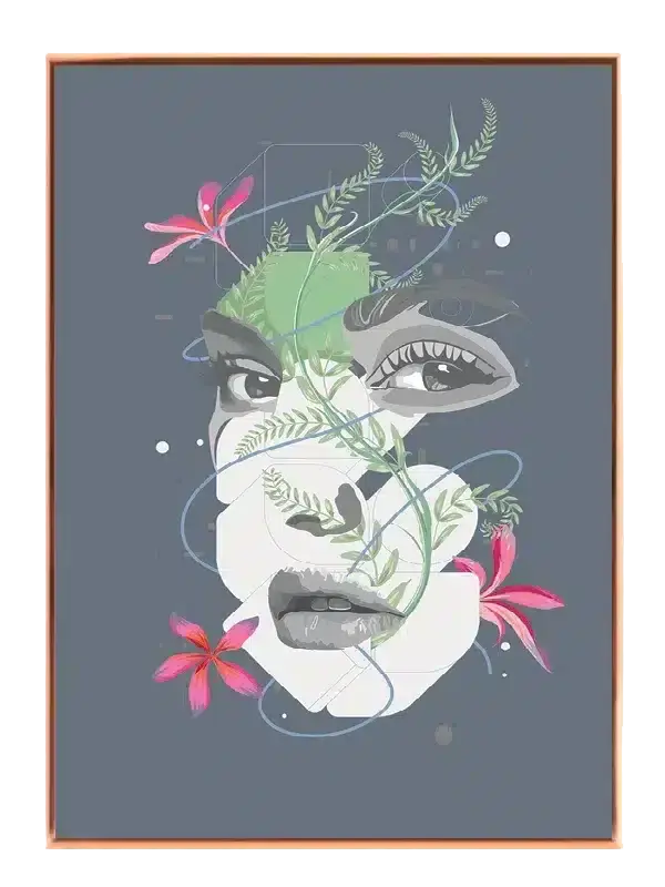 Veiled Contours Bloom Plakat
