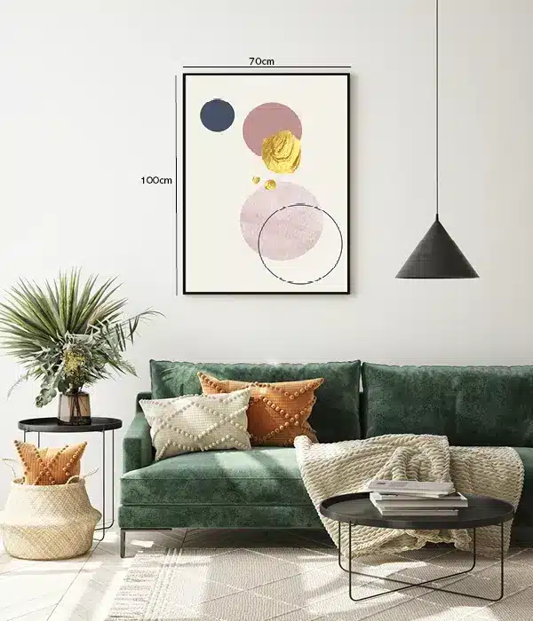 Golden Orbit Collage Plakat
