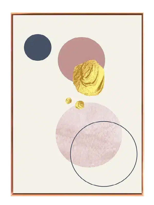Golden Orbit Collage Plakat
