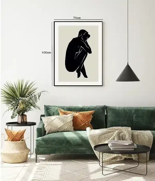Contoured Silhouette Plakat