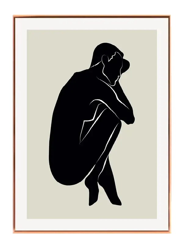 Contoured Silhouette Plakat