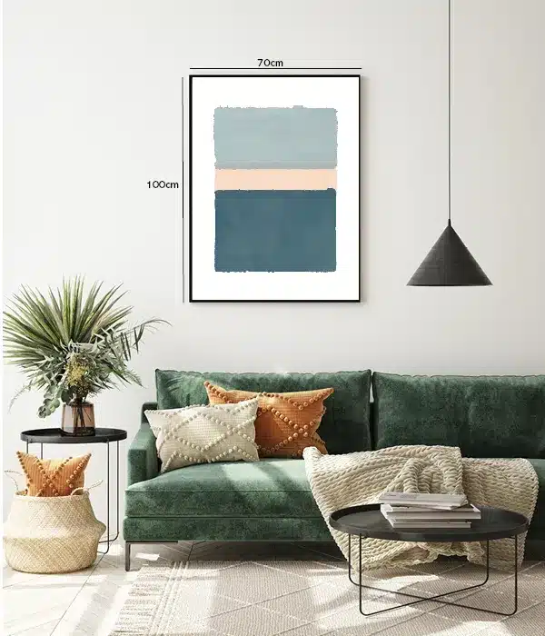 Soft Layered Blues Plakat