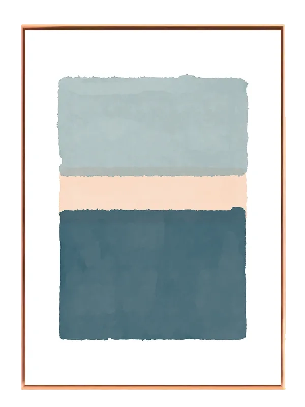 Soft Layered Blues Plakat