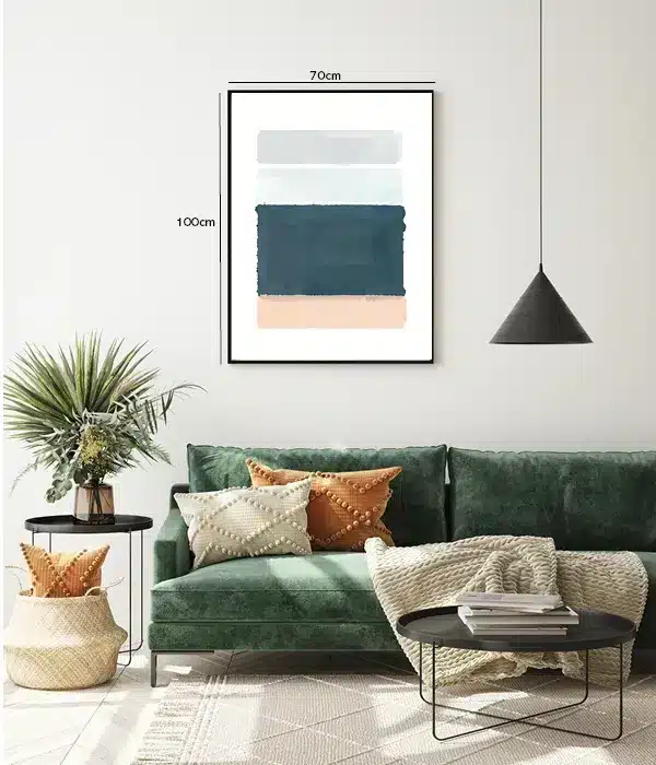 Layered Ocean Hues Plakat
