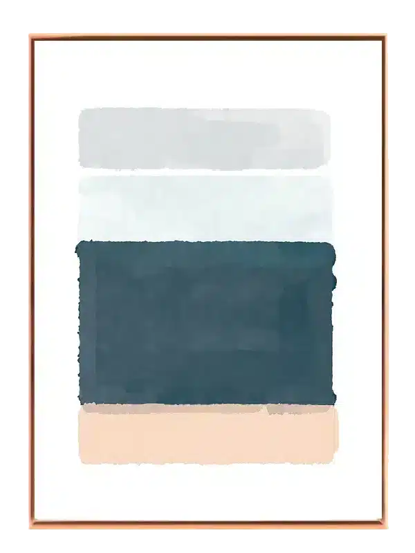Layered Ocean Hues Plakat
