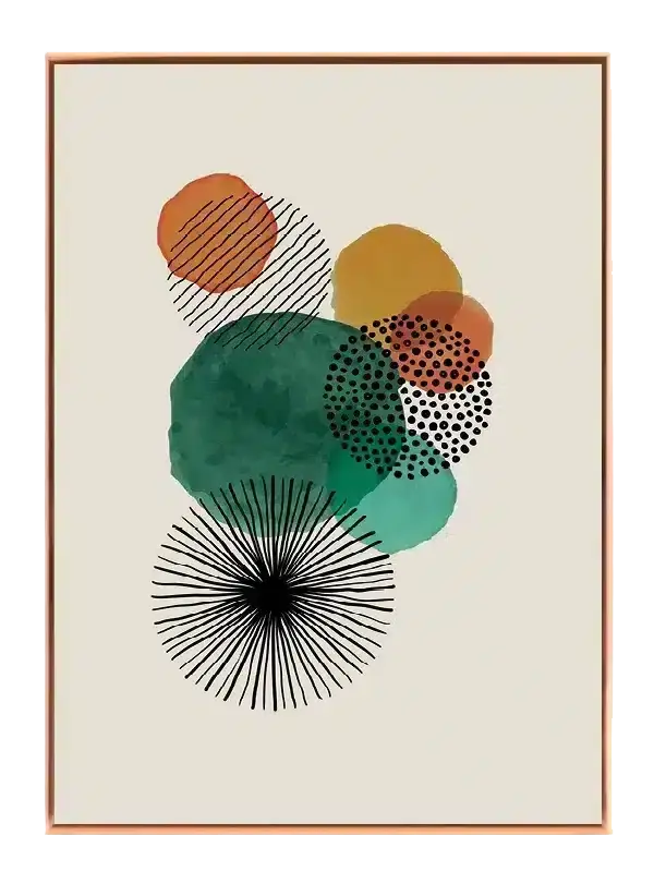 Orbiting Color Forms Plakat